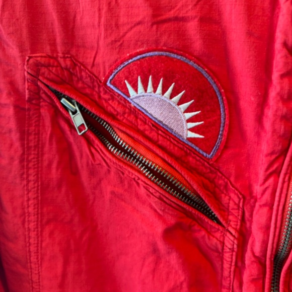 Free People Lena Flight Red Utility Jumpsuit sz Small - Picture 6 of 11